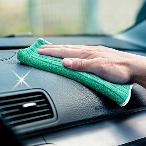 POLYCLEAN Micro-Stripe Universal-Microfasertuch 40×30 cm, 10 Stück im PowerPack für Haushalt, Auto und Hobby - 6