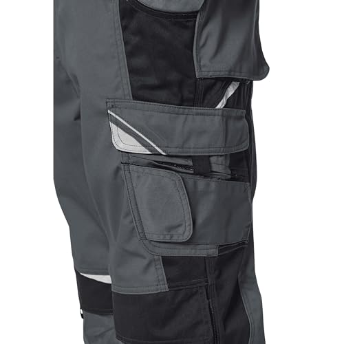 PKA BestWork Bundhose Arbeitshose 54,Grau/Schwarz - 4