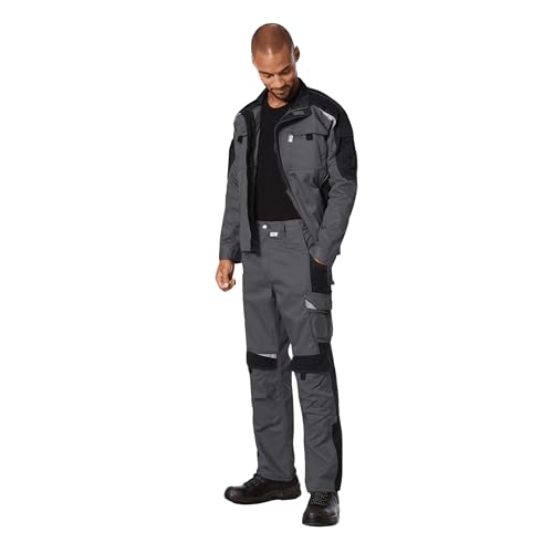 PKA BestWork Bundhose Arbeitshose 54,Grau/Schwarz - 6