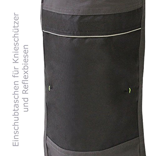 Latzhose Arbeitshose Sicherheitshose Berufsbekleidung Neon Reflex Gelb Größe 60 NEU - 4
