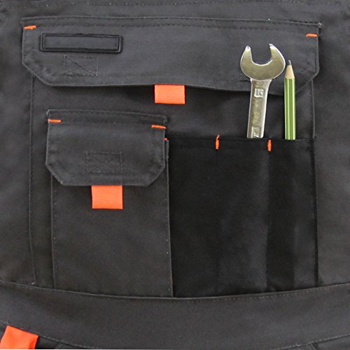 Latzhose Arbeitshose Sicherheitshose Berufsbekleidung Neon Reflex Gelb Größe 60 NEU - 5