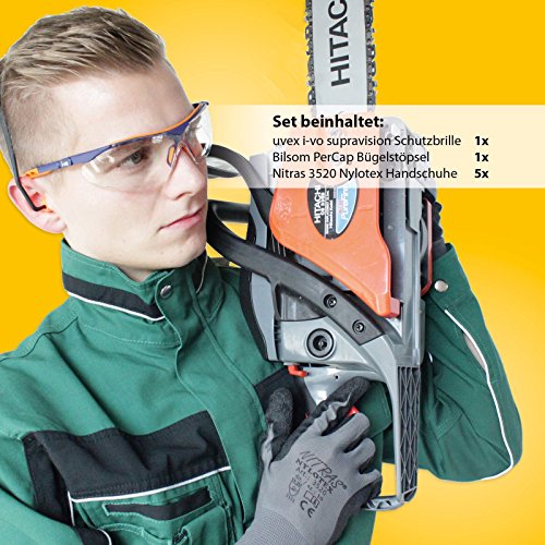 Arbeitsschutz Set Basic – Augenschutz Gehörschutz Handschuhe - 2