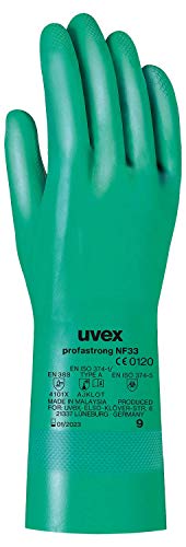 Uvex Nitril- / Chemikalienhandschuh - Hochwertiger Schutzhandschuh gegen chemische und mechanische Risiken (10)