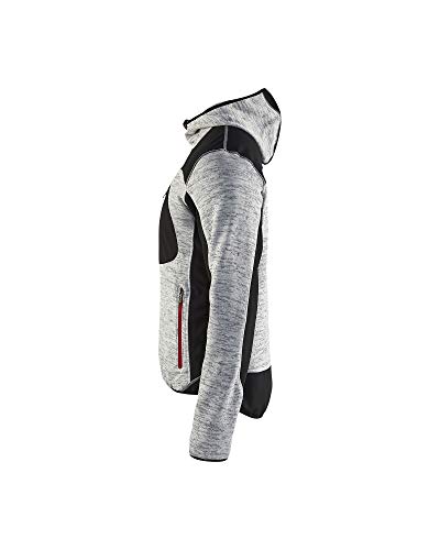 Blåkläder Workwear Strickjacke „4930“ mit Softshell, 1 Stück, M, grau / schwarz, 67-49302117-9099-M - 4